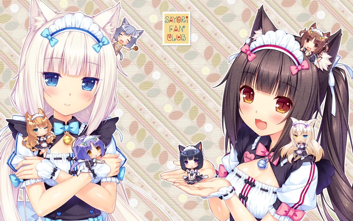 Sayori Nekopara Azuki Chocola Cinnamon Nekopara Coconut Maple Nekopara Milk Neko Para 